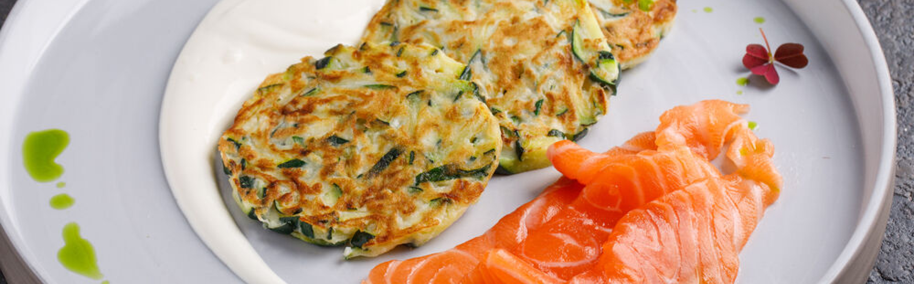 Драники с лососем